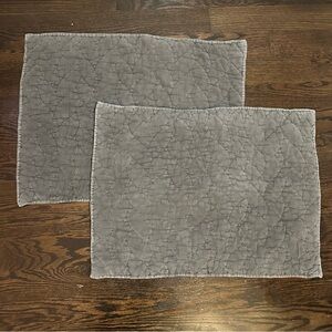 West Elm Gray Shams (Two, Standard Size)